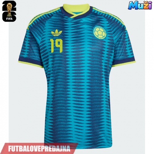 Lacne Muži Futbalové dres Kolumbia Jhon Lucumi #3 MS 2026 Krátky Rukáv - Preč